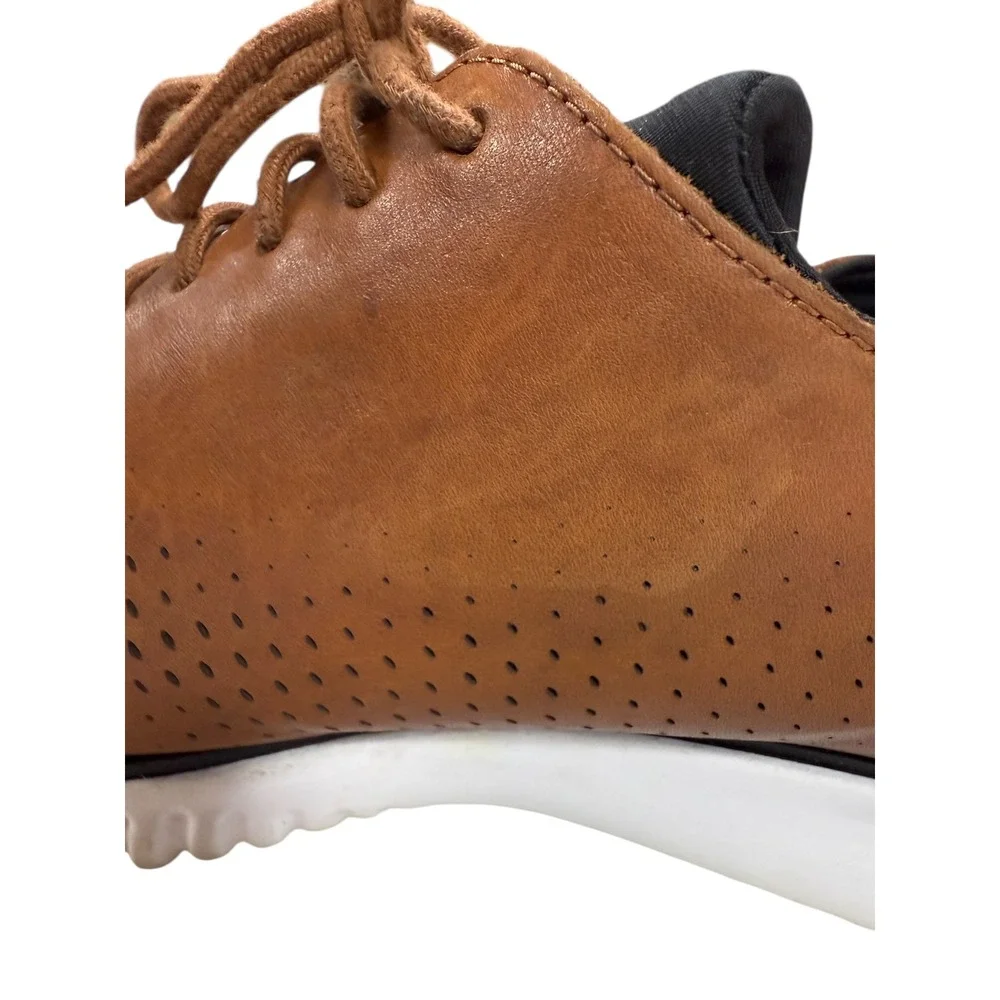 Cole Haan Men's 2.ZERØGRAND Laser Wingtip Oxfords size 12 brown/tan‎